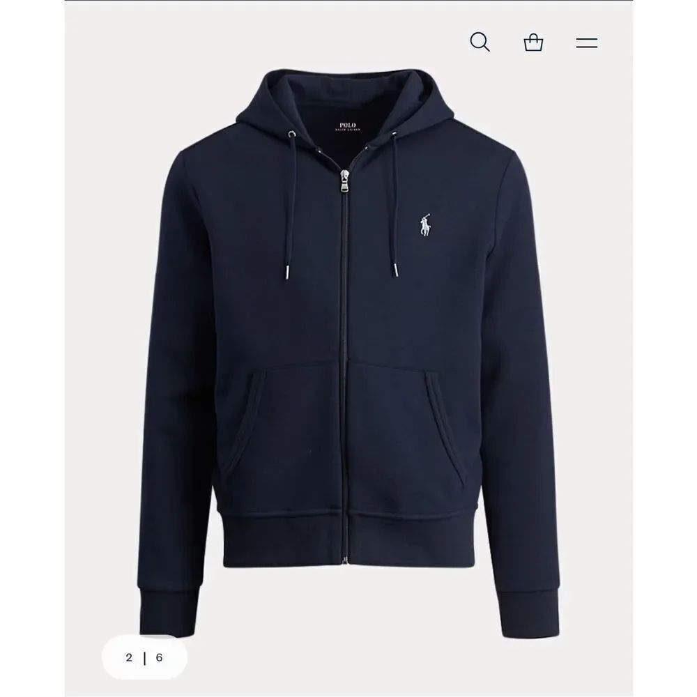 Polo Ralph Lauren blue full zip hoodie 4XLT